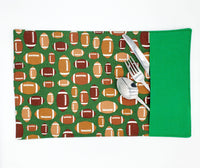 Fabric Placemat with Cutlery Pocket, Eco Friendly Zero Waste, Lunch Box Accessory