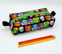 Handmade Zippered Pouch, Pencil Case, Makeup Bag