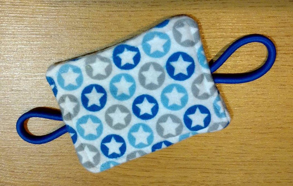 Blue and gray stars door silencer