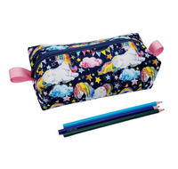 Handmade Zippered Pouch, Pencil Case, Makeup Bag