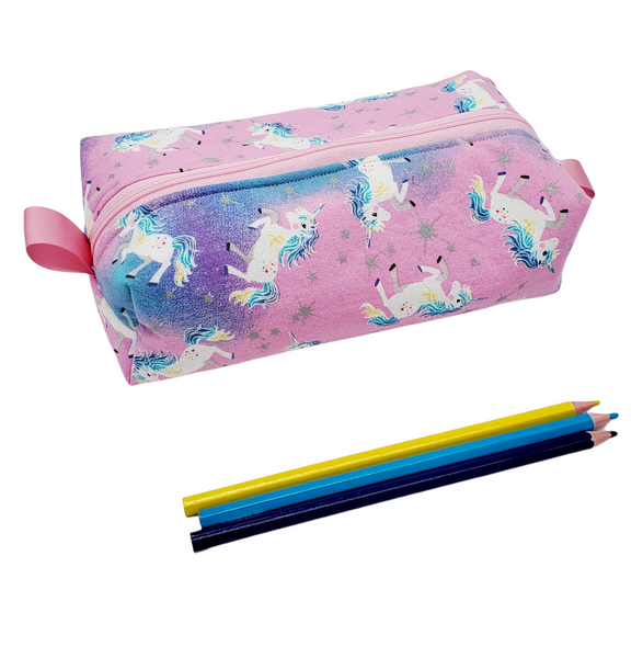 Handmade Zippered Pouch, Pencil Case, Makeup Bag