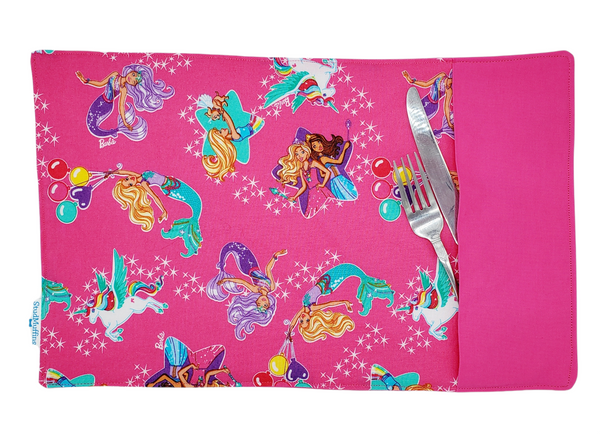 Fabric Placemat with Cutlery Pocket, Eco Friendly Zero Waste/Napperon tissu