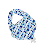 Absorbent drool bib with pacifier or teether attachment