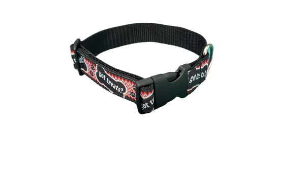 Adjustable side release pet collar 1" width/Collier pour animal de compagnie
