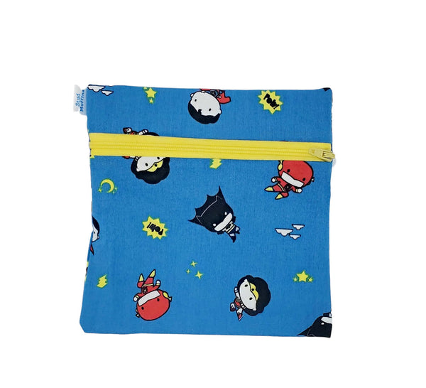 Reusable Snack Bag, Zero Waste, 6x6 inches