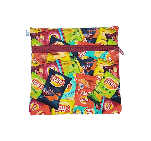 Reusable Snack Bag, Zero Waste, 6x6 inches
