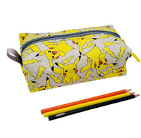 Handmade Zippered Pouch, Pencil Case, Makeup Bag with single compartment