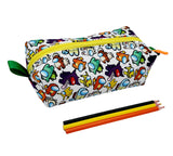 Handmade Zippered Pouch, Pencil Case, Makeup Bag