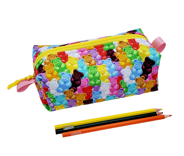 Gummy Bear Handmade Pencil Case, Makeup Bag, Handmade Zippered Pouch